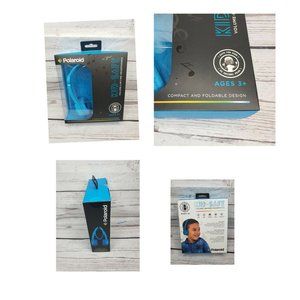 Kids Safe Polaroid Neon Blue Headphones